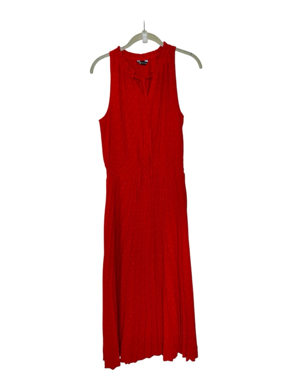 Red Sleeveless Maxi Dress by (unknown) - Timeless Summer Style